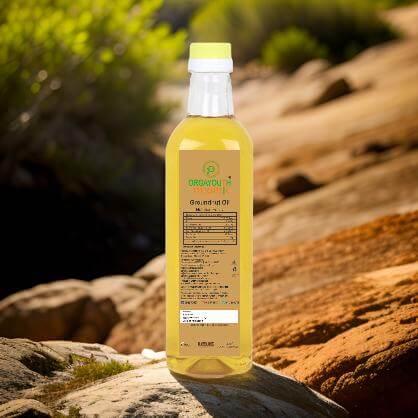 Cold Pressed Organic Groundnut Oil - Pure, Natural & High-Quality Cooking Oil